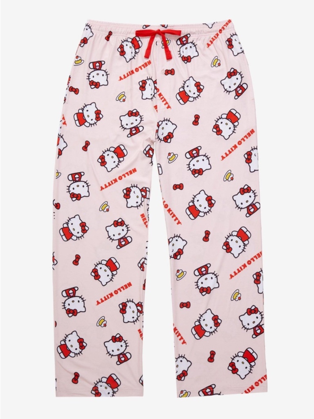 Hello Kitty Pink & Red Pajama Bottoms